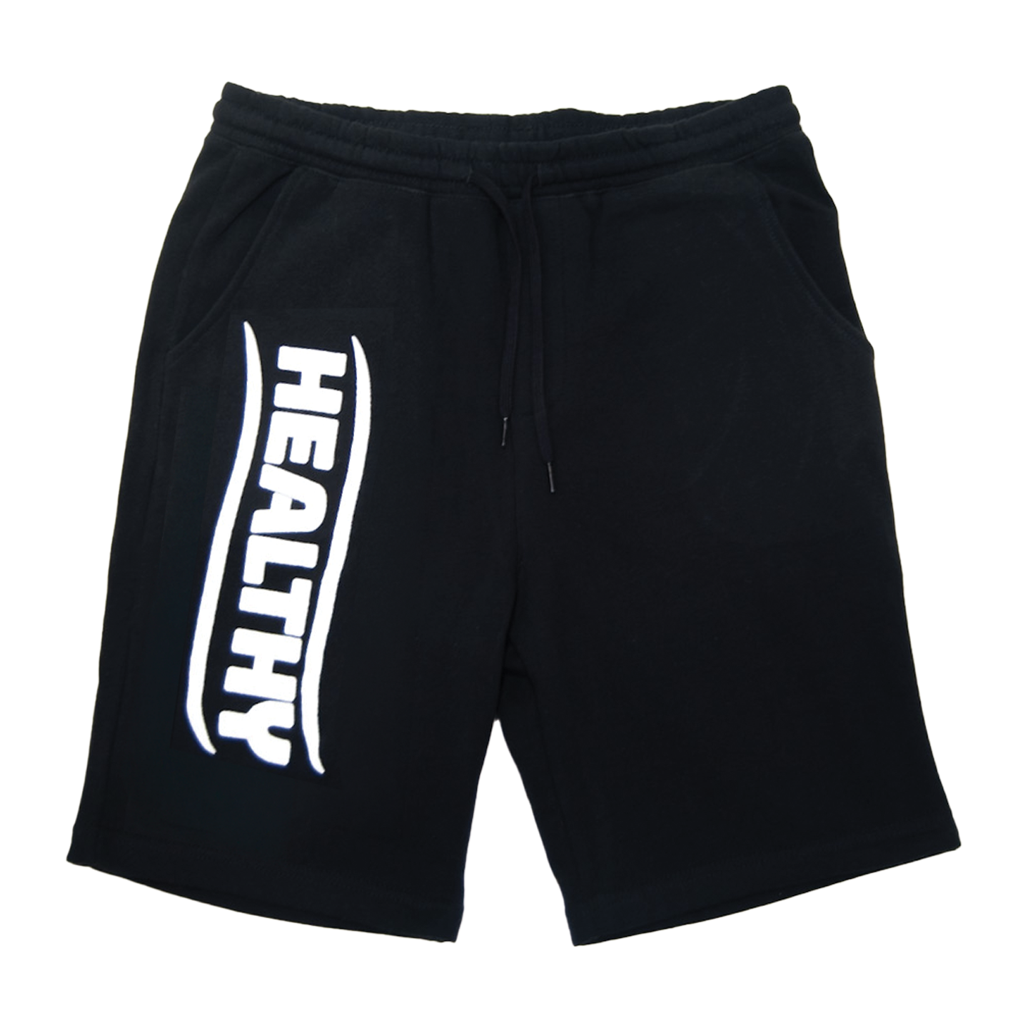 Bimbo Healthy Text Black Shorts