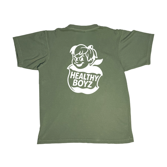 Healthy Logo Olive Green Tee